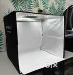 40 cm foldable led ring light studio box with 12 colour backdrops