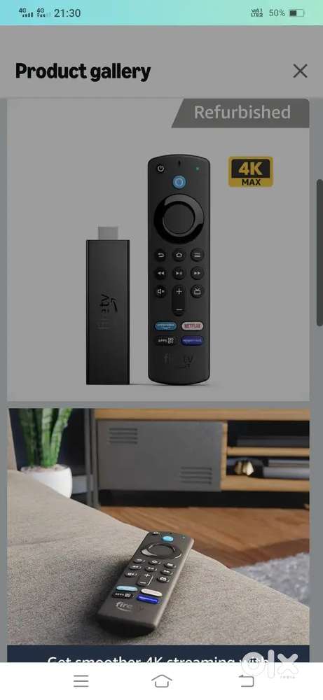 Amazon fire TV stick 4k max good working condition