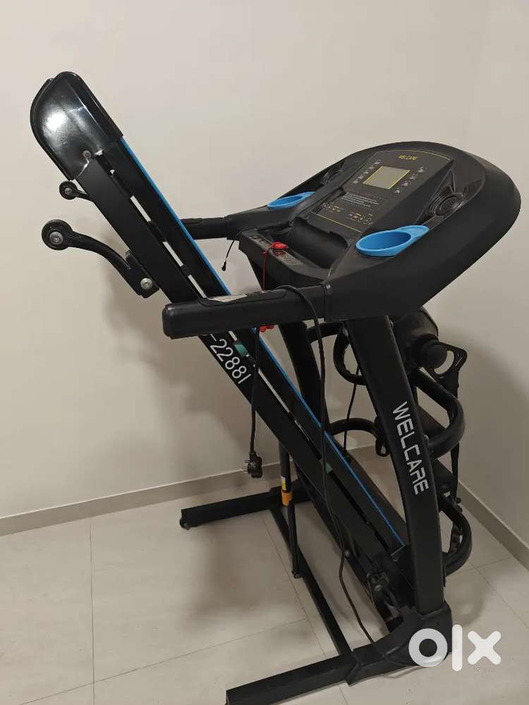 Treadmill for fitness with massager