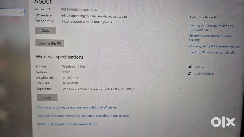 Hp laptop i5 elitebook touch with keypad