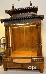 Solid teak wood mandir in immaculate condition