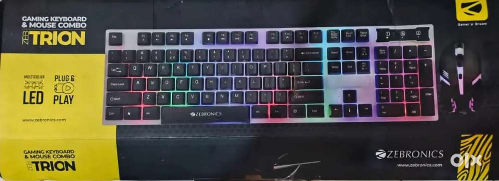 Zebronics Trion Gaming Keyboard and Dell mouse
