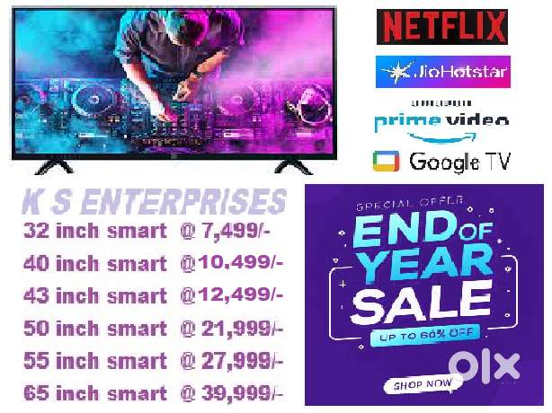 55 inch smart QLED @ 27999/- only with Bluetooth,inbuilt voice command