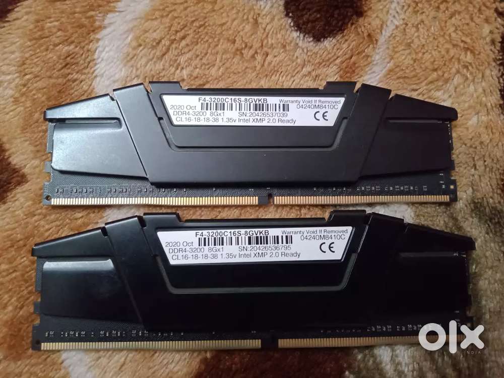 G.Skill RIPJAWS V 8GBx2 DDR4 3200MHZ DESKTOP RAM TOTAL 16GB RAM