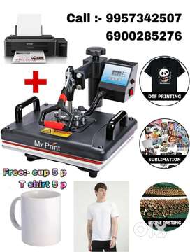 5- in-1 Heat Press Printing Machine + Epson
L130 Printer Combo