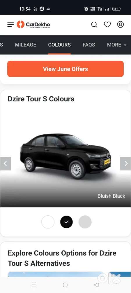 Need ola Uber driver for dezire tour