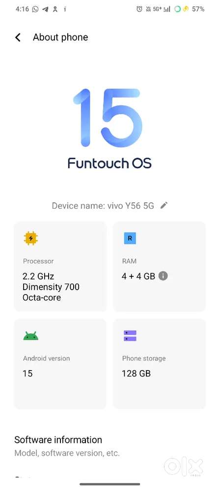 Vivo y 56 5 g warranty expire hai bil dabba charger sab kuchh hai
