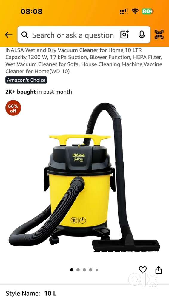 vacuum cleaner 10liter