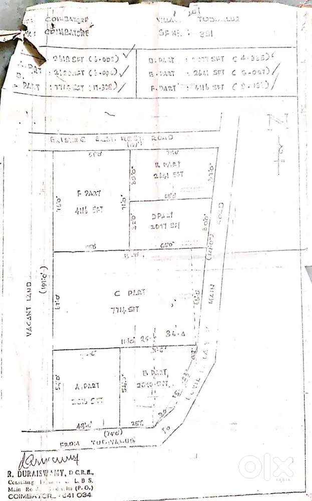 Thudiyalur onroad property