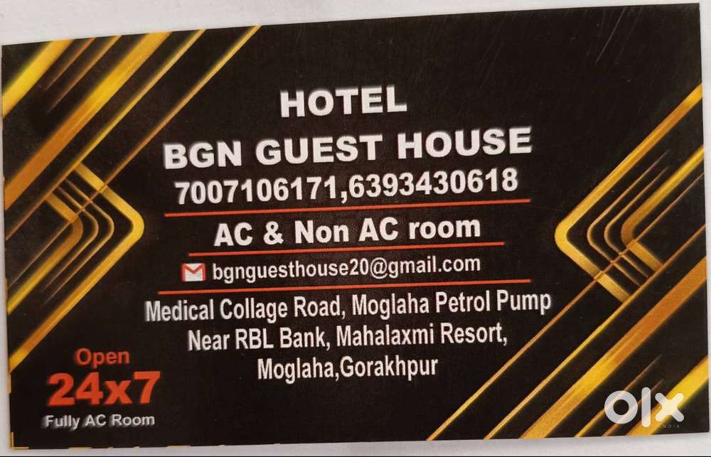 Hotel BGN Guest house required Male receptionist