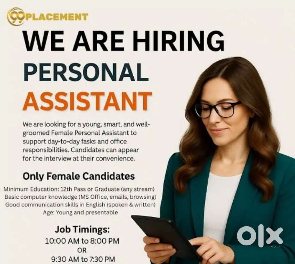 Personal Assistant Required Only Girl