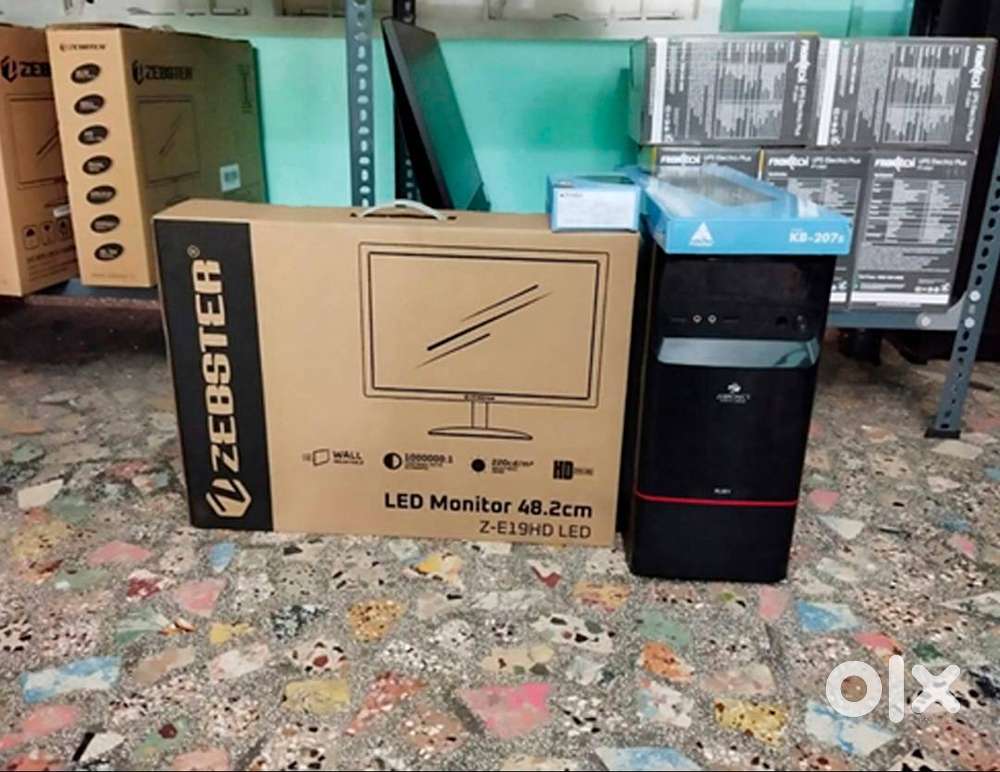 Intel dual core computer with monitor,keyboard &mouse(1 year warranty)