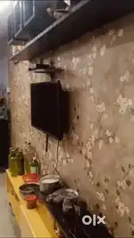 Ready to move semi furnished 3BHK registered flat loan available.