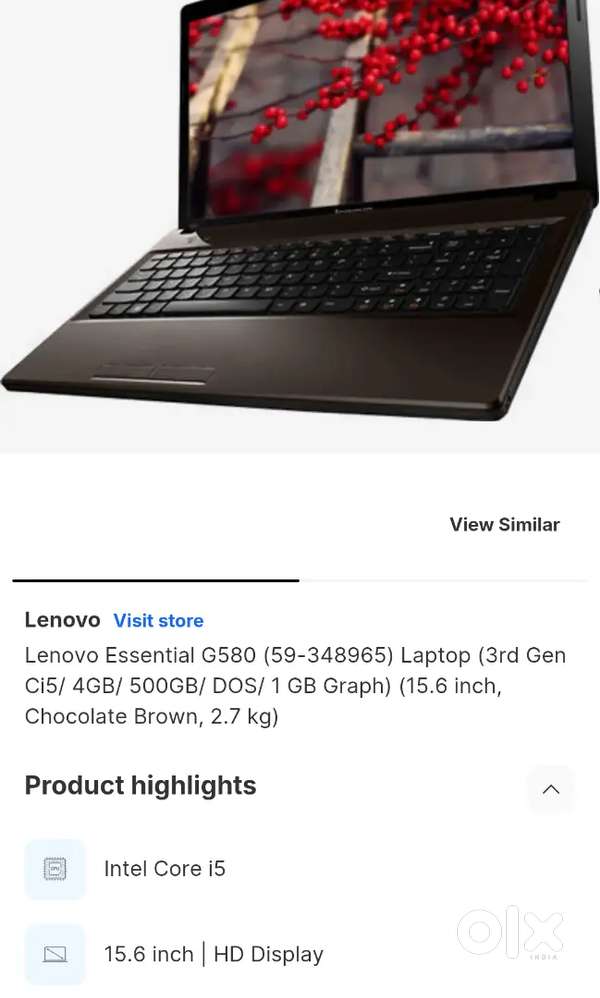 Lenovo G580 Laptop