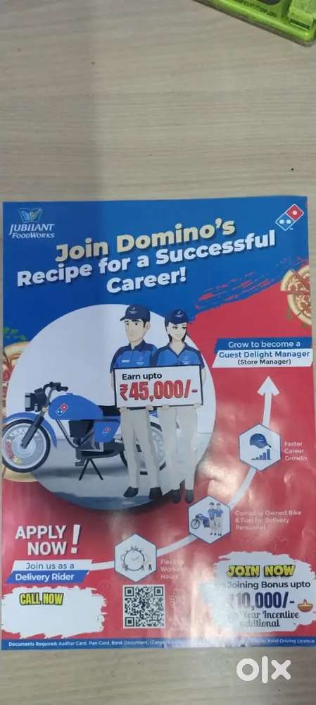 Domino's pizza dilvery boy