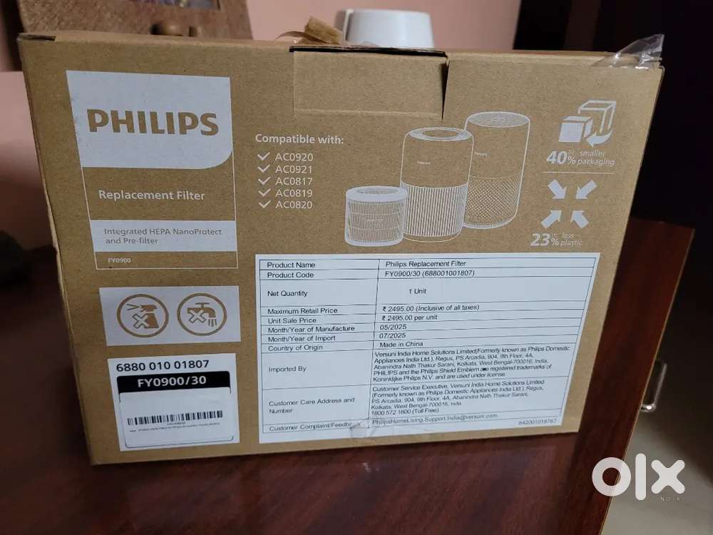 Filter for Philips Airpurifier