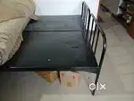 Single size stainless steel cots with hidden lockers for sale.