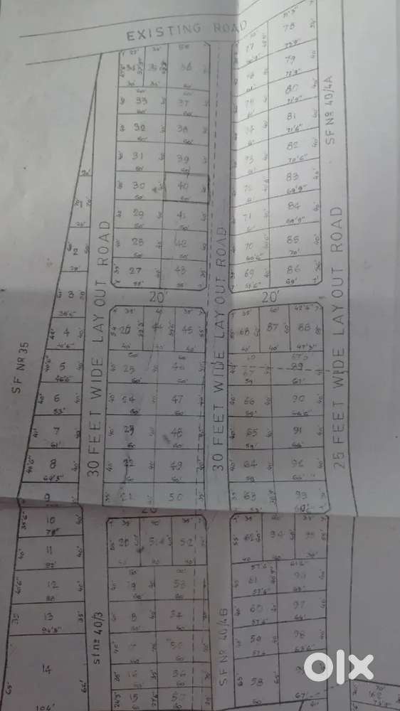 Site number 40.Karavalli to madapur road palladam taluk emergency sale