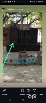 Dj speaker box original eagle all accessories 2 box