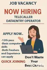 URGENT REQUIRED TELE CALLER AND DATA ENTRY JOB