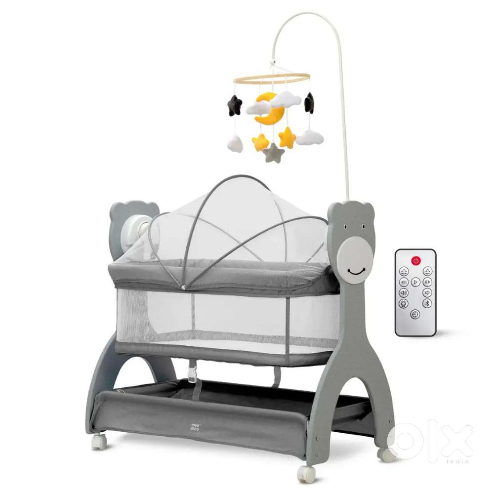 Mee Mee Sweet Love Automatic Electric Cradle for Baby  5kgs (Grey)