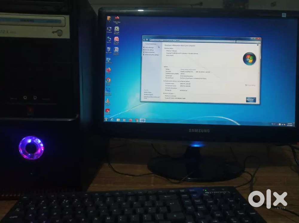 PC with monitor, 21  Screen in good working conditions