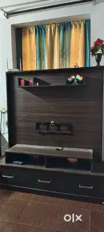 45inch TV support wooden Stand with drawers
