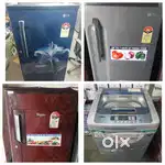 Hardly used [5  YEAR WARRANTY] single door fridge and washing machine