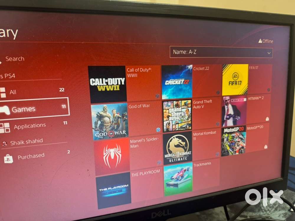 playstation 4  1tb with 2 consoles with dvd games