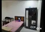 PG room with attached bathroom