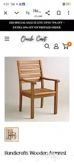 TEAKWOOD ARMED CHAIR FOR SALE
