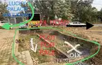shop plot of 12 feet front and sides of 36.5 and 42.5 feet