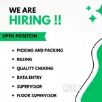 WE ARE HIRING DATA ENTRY EXECUTIVE FOR WAREHOUSE