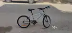 Steel frame,single speed,V brakes, aluminium ring., decathlon