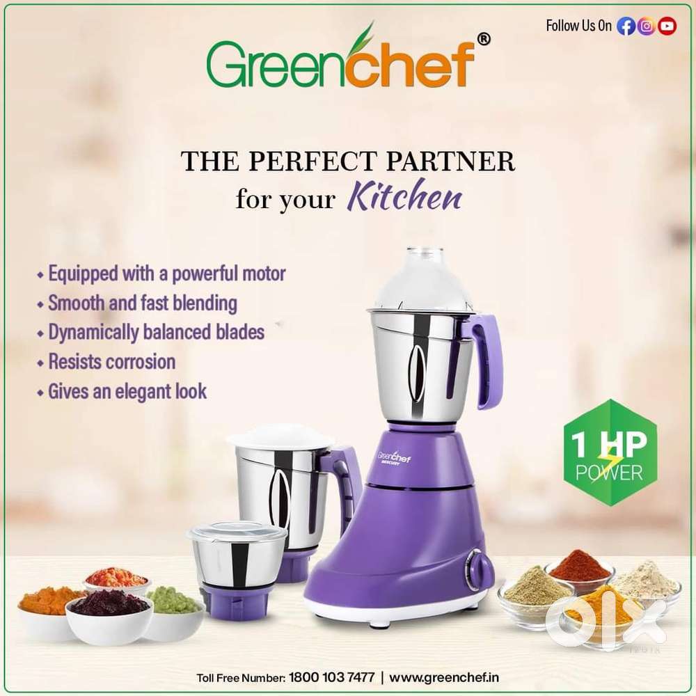 Brand New Greenchef 1HP Heavy Motor Mixer 5 Years Warranty MRP-4900.