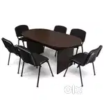 6seater meeting table with chairs