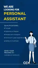 RECEPTIONIST CUM TELE CALLER MARKETING EXECUTIVE PERSONAL ASSISTANT F