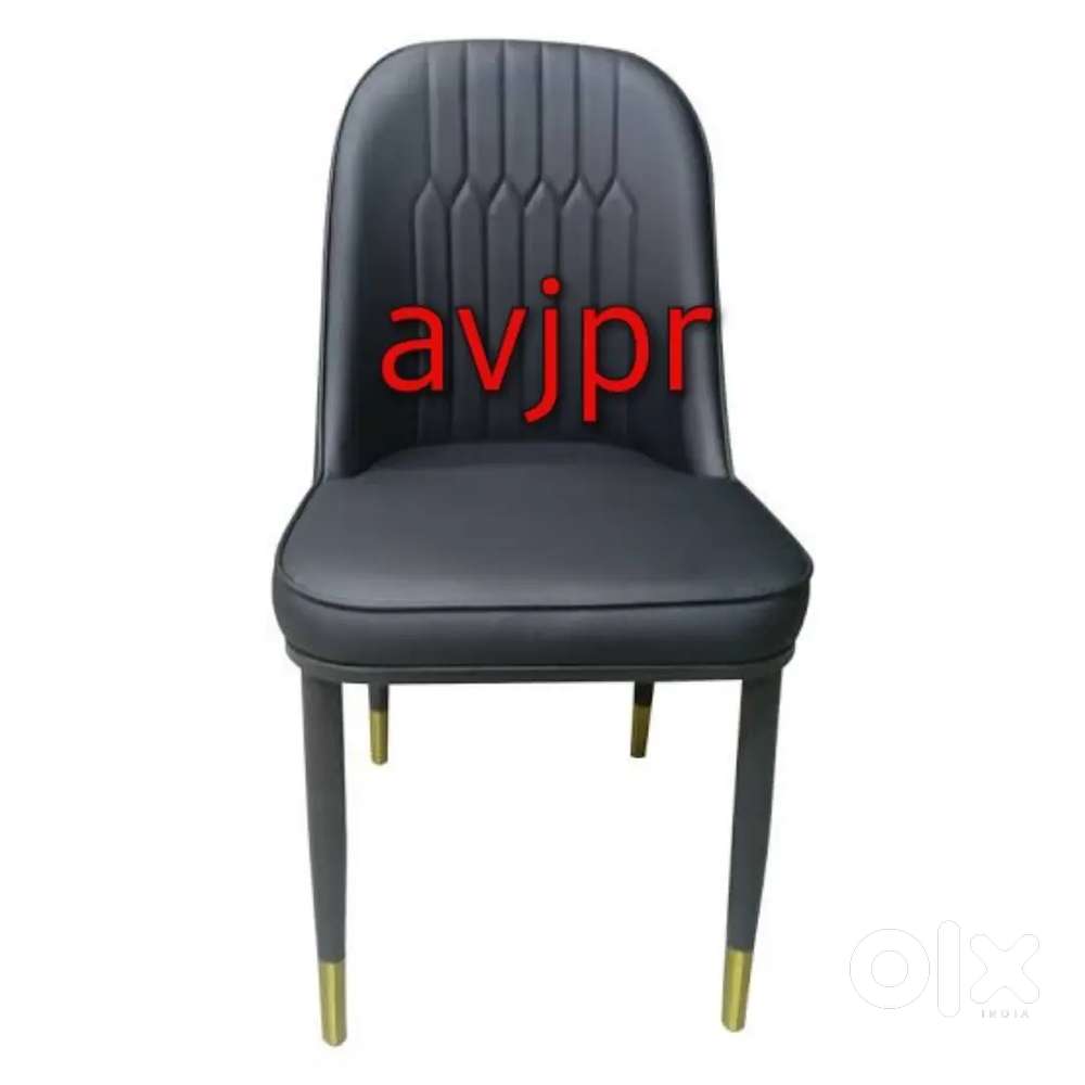 New Cafe and Restaurant chair full cushion black colour