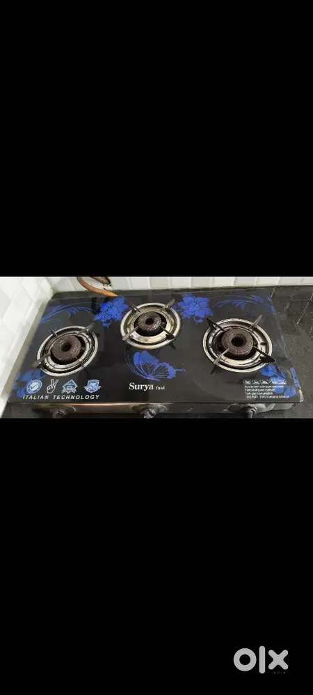 3 burner gas stove