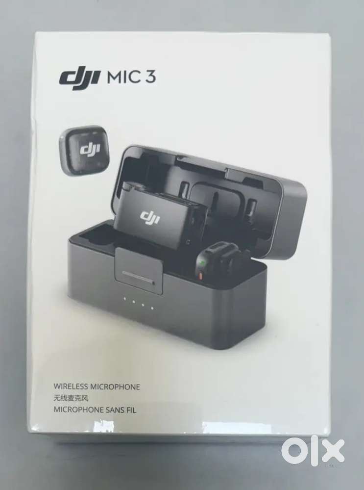 DJI MIC 3 WIRELESS MICROPHONE DMT03 SET 2 TX + 1RX+ CASE used