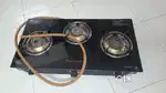 Glass top gas stove