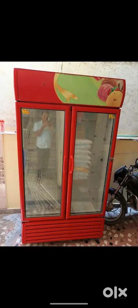 Double door refrigerator for shop,  1 year old