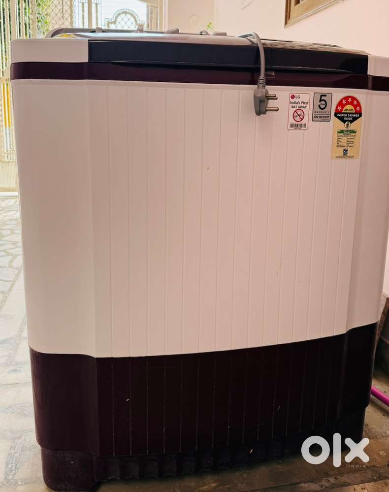 LG 8kg 5 star semi automatic top loading washing machine