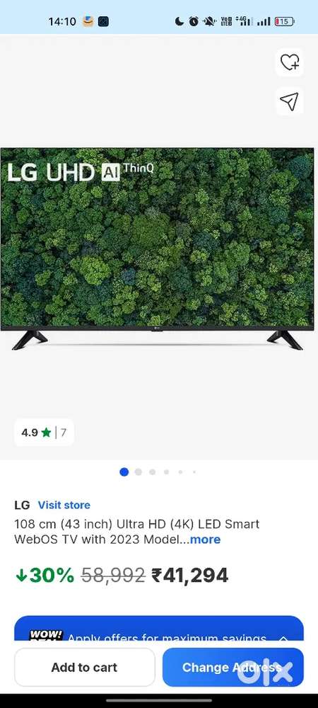 LG 43UQ8040 4K LED