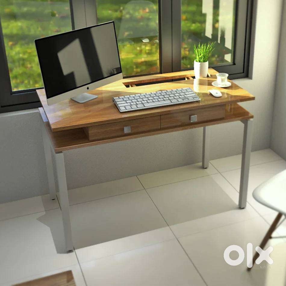 Desqoo Double Top with Drawer WFH Table