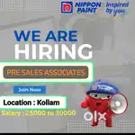 Urgent Hiring - Pre Sales Executives-Kollam, Nippon Paints