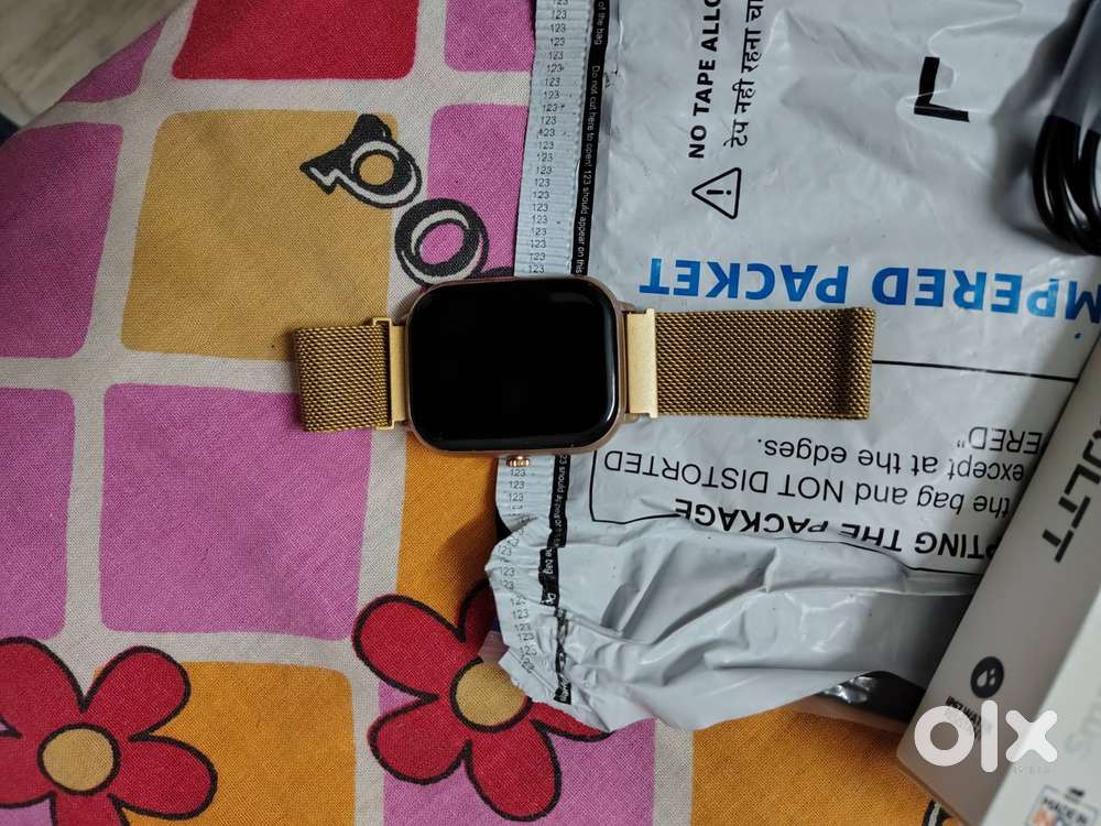 Unused Firebolt call pro max ultra gold ss smartwatch
