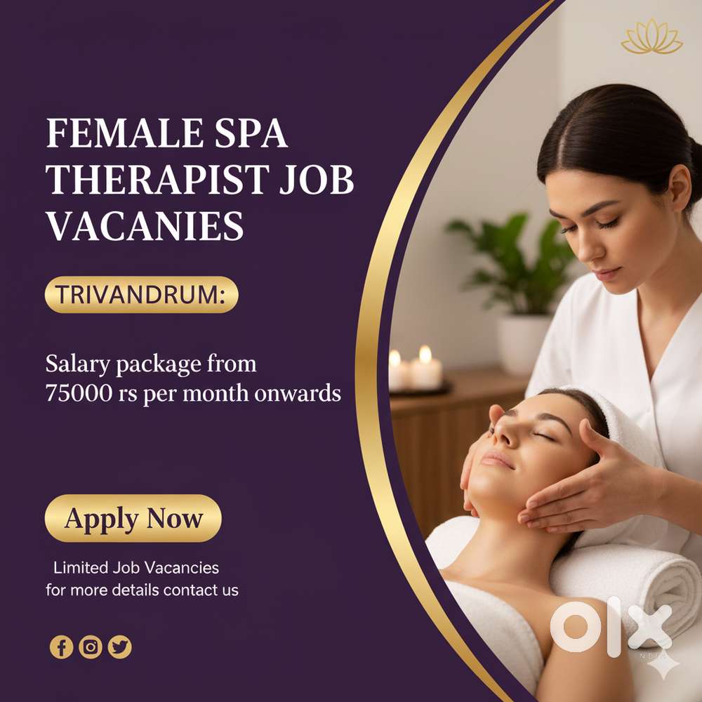 Female SPA therapist job vacancies