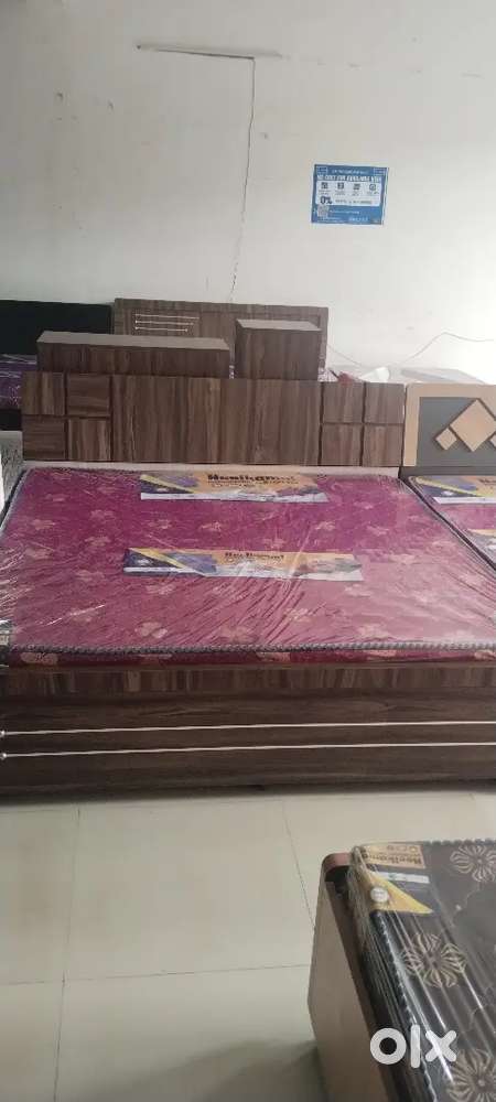 Today Best deal buy new double bed with box 7199 EMI Available