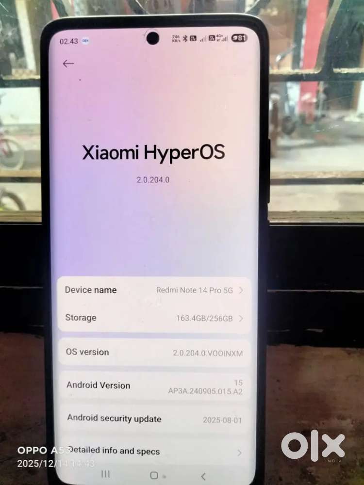 Redmi note 14 pro 8.256